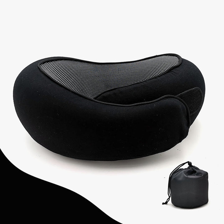 Memory Foam Nackenkissen mit 360° Support – Kompakt & Reisebereit