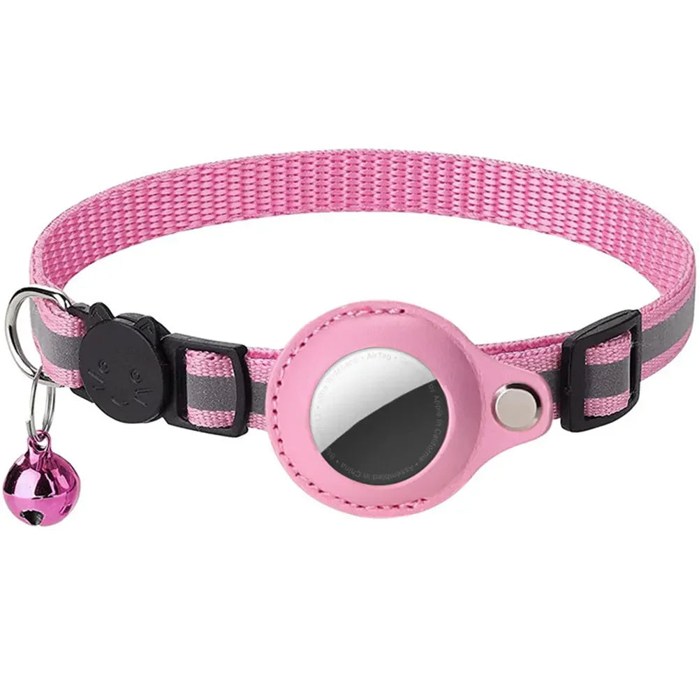Reflektierendes Katzenhalsband mit Apple AirTag-Halter – Sicherheit & Tracking