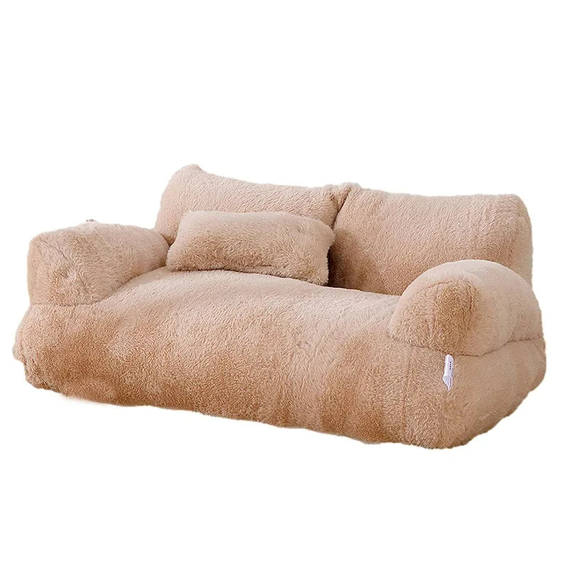 Luxuriöses Katzenbett aus Plüsch