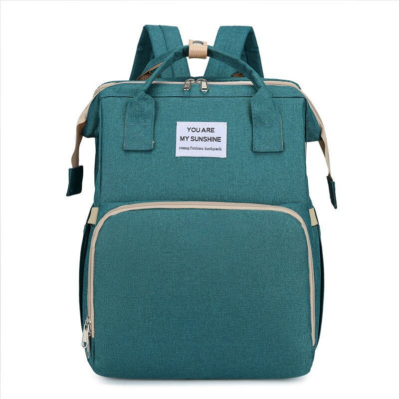 Baby-Windelrucksack mit integriertem Babybett