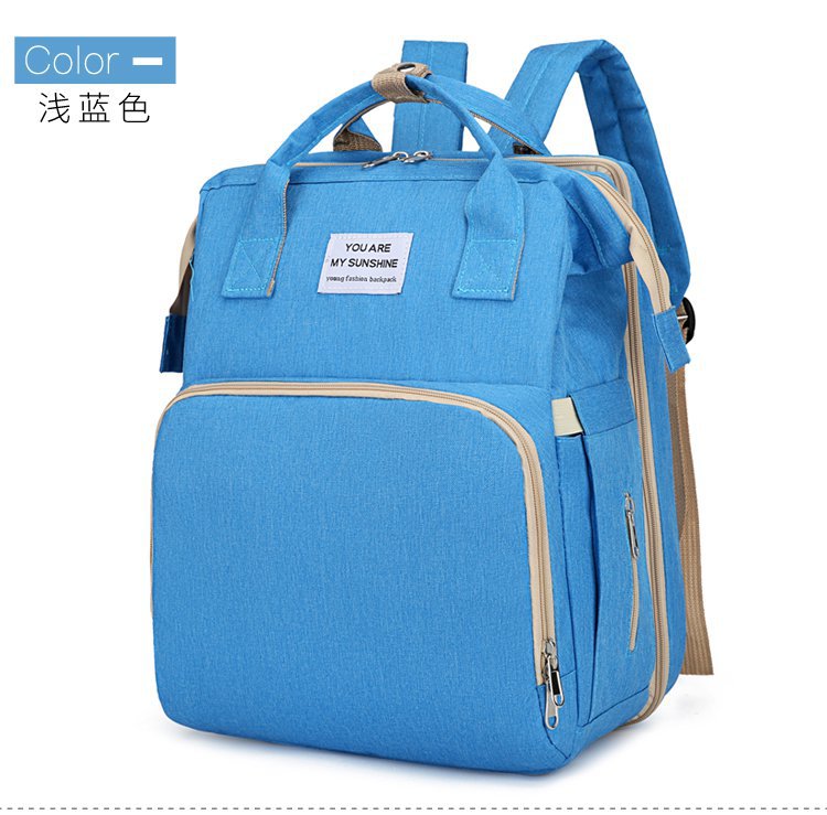 Baby-Windelrucksack mit integriertem Babybett