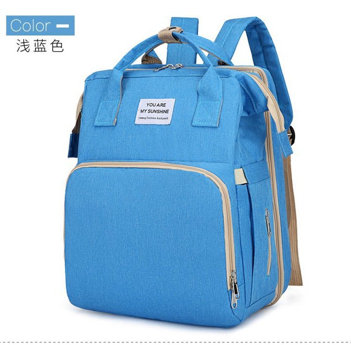 Baby-Windelrucksack mit integriertem Babybett