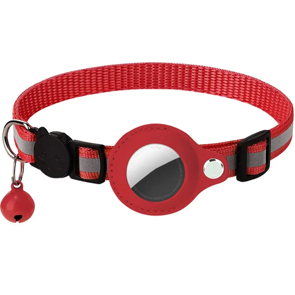 Reflektierendes Katzenhalsband mit Apple AirTag-Halter – Sicherheit & Tracking