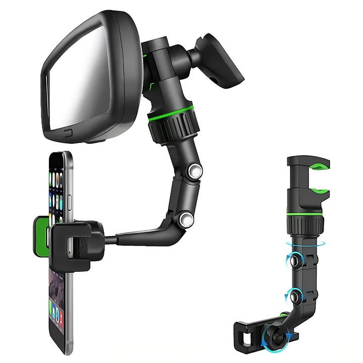 Multifunktionale Handyhalterung für Rückspiegel – 360° drehbar