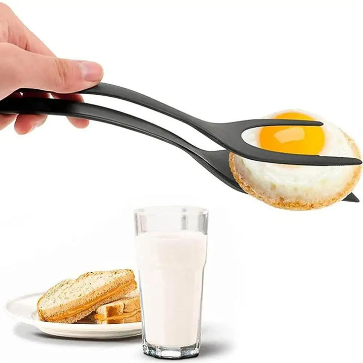 2-in-1 Spatelzange für Eier