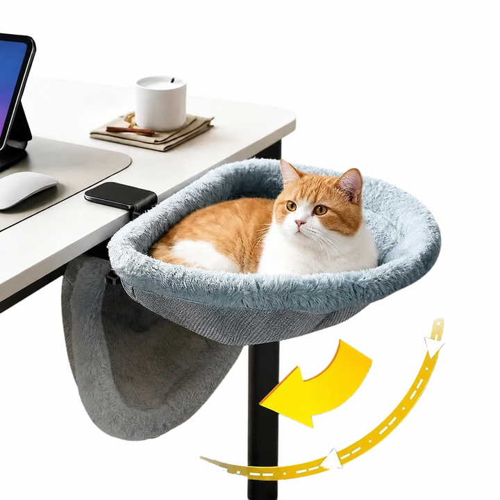 DeskNest™ Katzen-Liege für den Schreibtisch