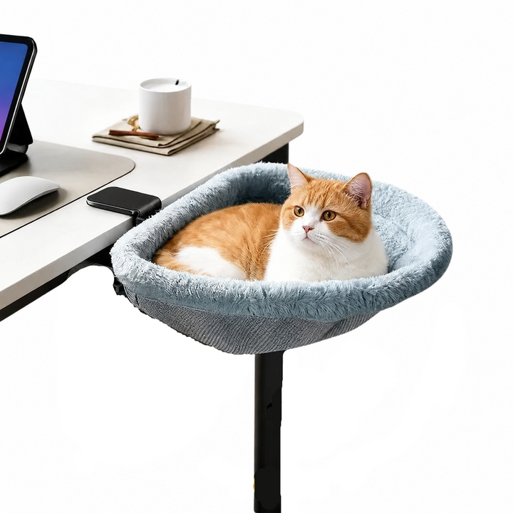 DeskNest™ Katzen-Liege für den Schreibtisch
