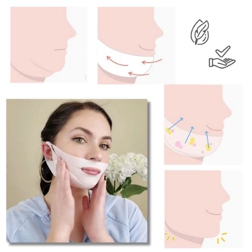 Face Lifting Kinnmaske – V-Line Straffungsmaske für Gesicht & Hals