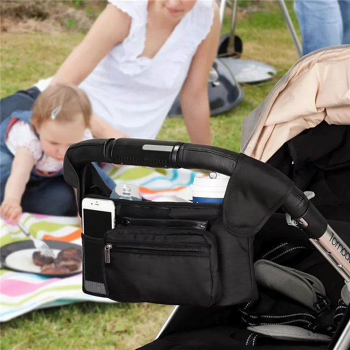 Kinderwagen-Organizer mit rutschfestem Gurt