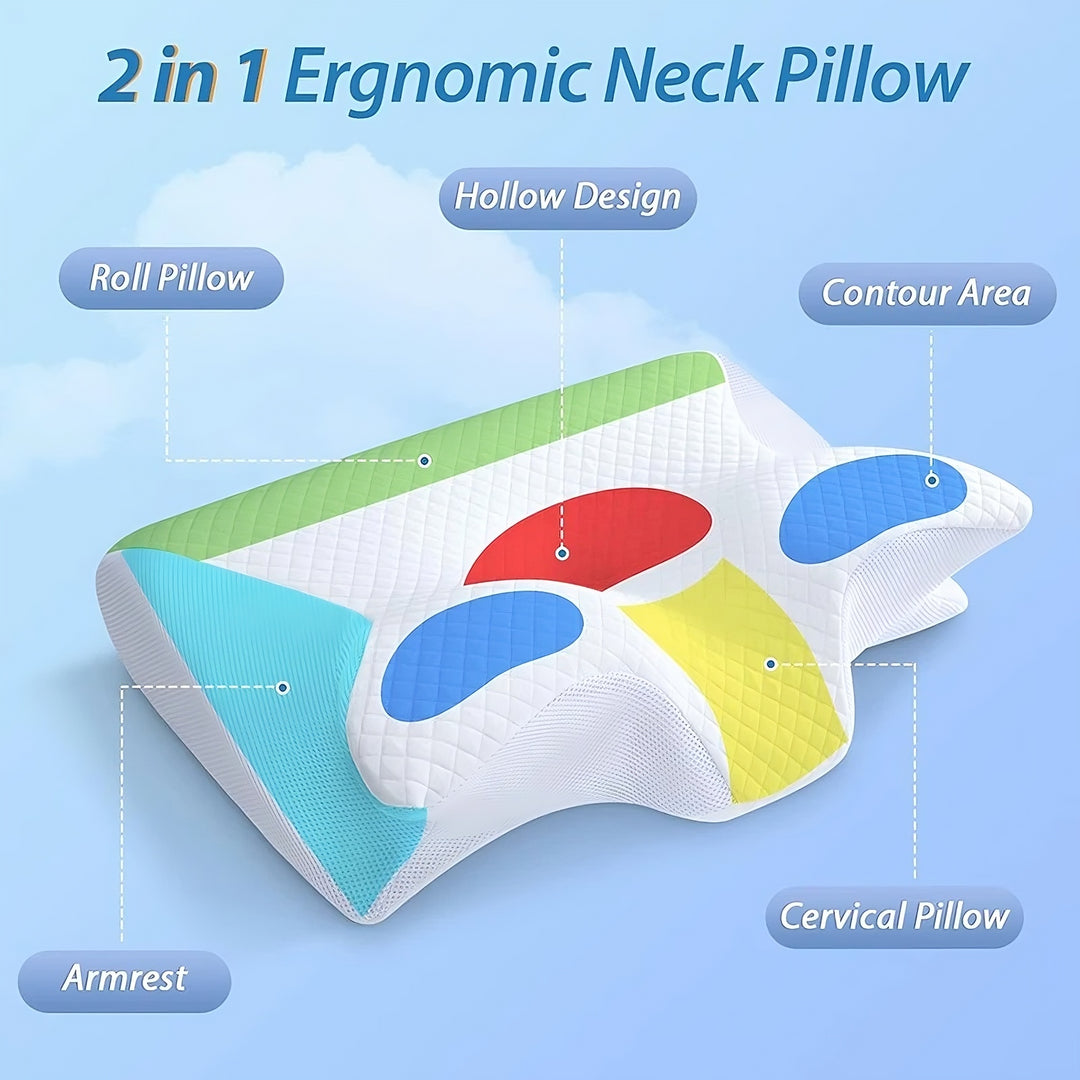 Ergonomisches Memory-Foam Nackenkissen