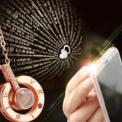 „I Love You“ Halskette mit Projektion