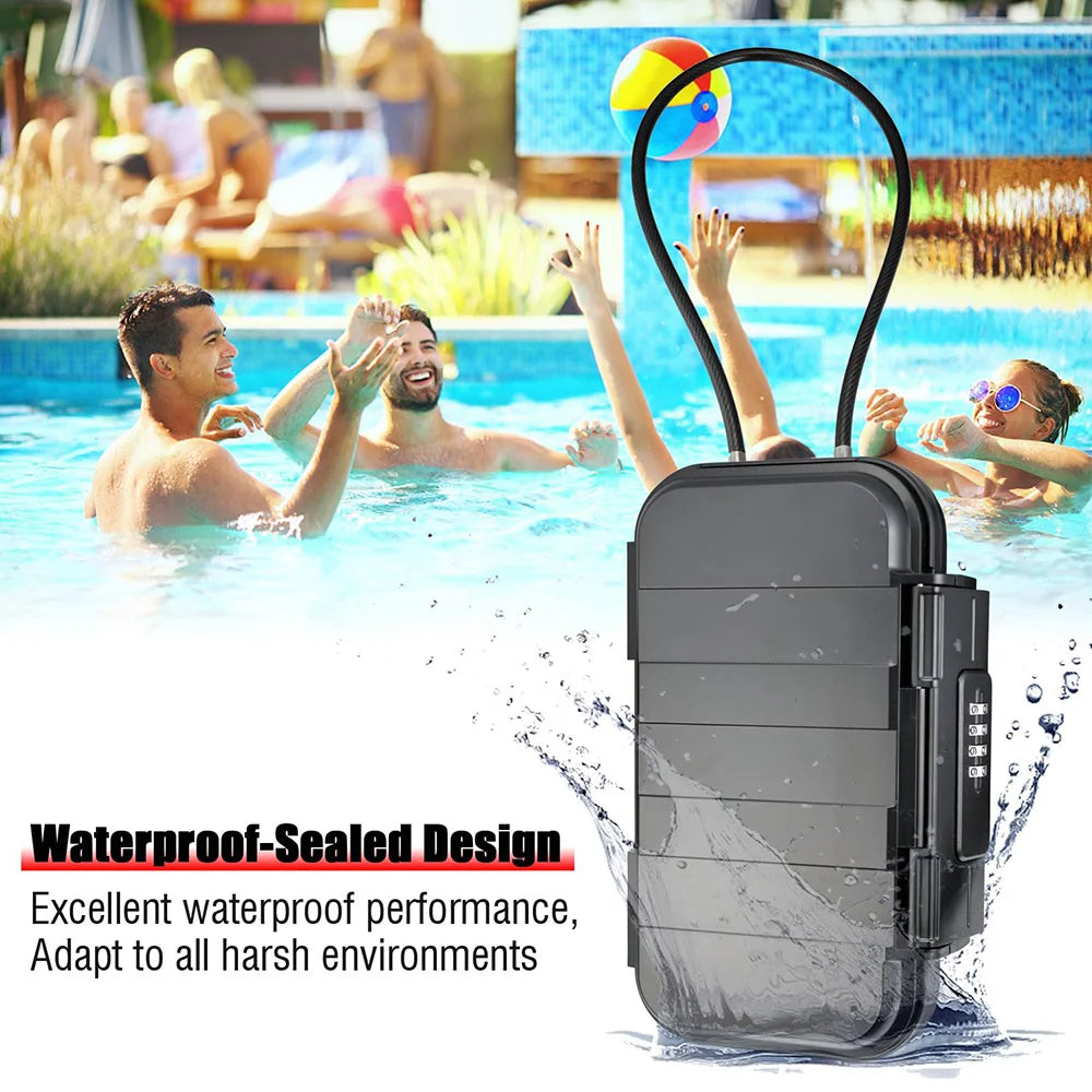 Portable Safe Lockbox – Wasserdichte Sicherheitsbox mit Zahlenschloss