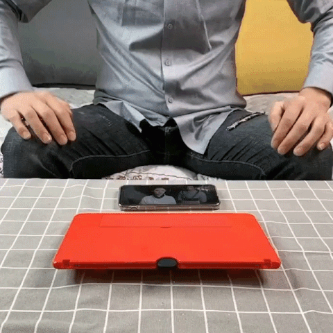 Smartphone-Bildschirmvergrösserer mit Klappständer