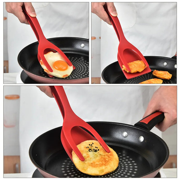 2-in-1 Spatelzange für Eier