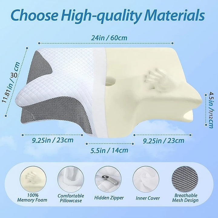 Ergonomisches Memory-Foam Nackenkissen