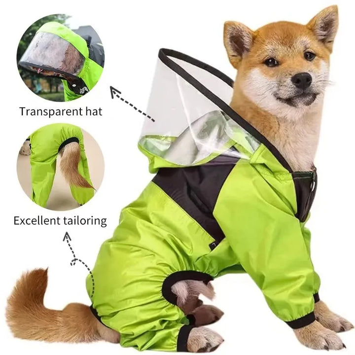 Regenmantel für Hunde - Der Dog Face