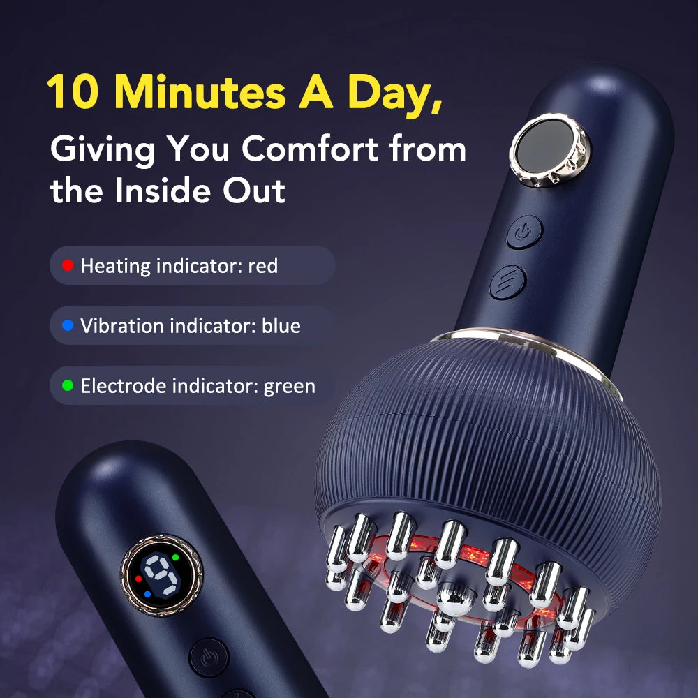 Elektrischer Gua Sha Massagekopf mit Wärme & Vibration