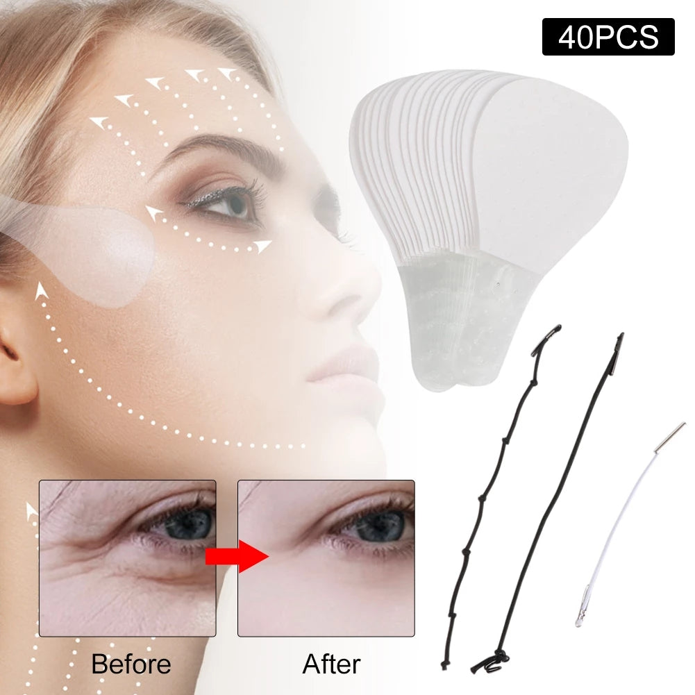 40x Gesichtsklebebänder – Hautfreundliches Facelift Tape