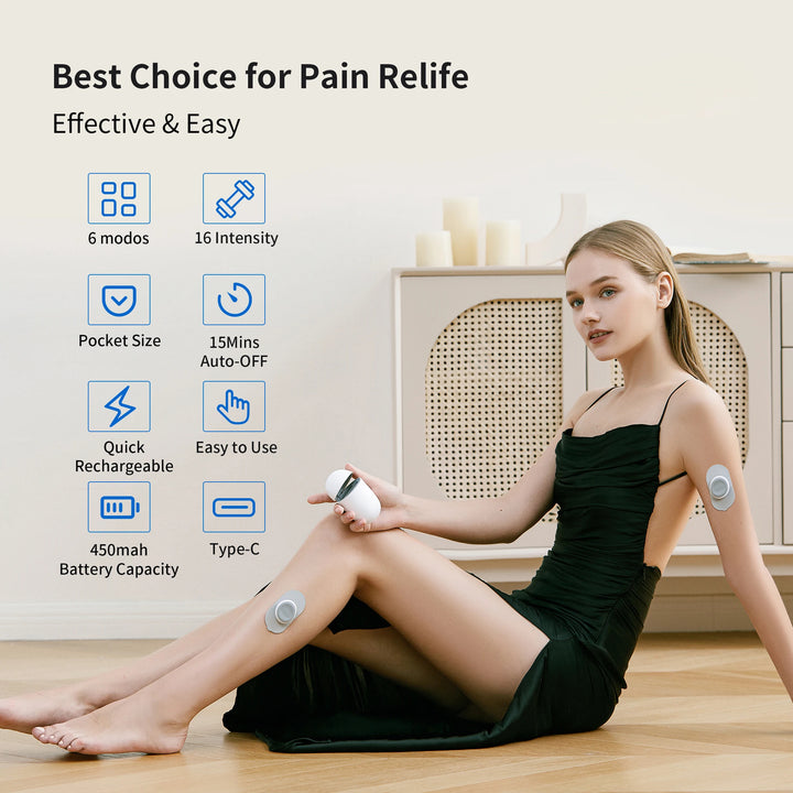 Mobiles EMS-Massagegerät für Entspannung – kabellos & kompakt