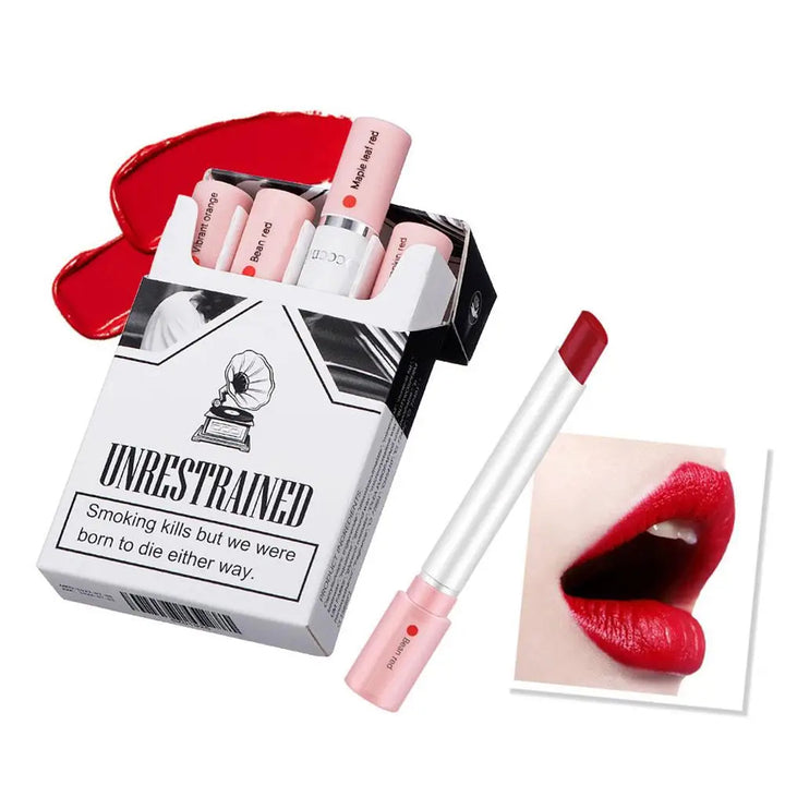 4-teiliges Lippenstift-Set im Etui – Matte Farben