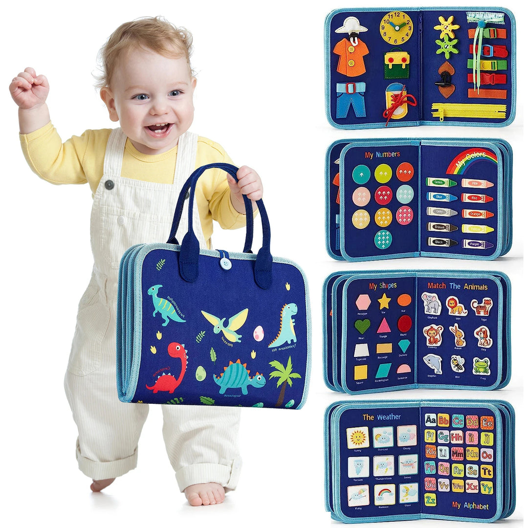 Montessori Busy Book – Lernspielzeug für Kinder mit 15 Aktivitäten