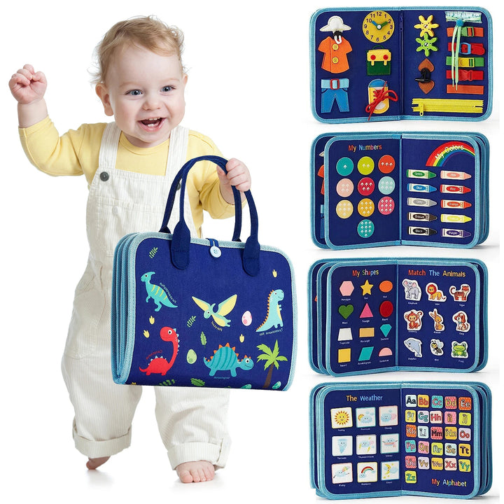 Montessori Busy Book – Lernspielzeug für Kinder mit 15 Aktivitäten
