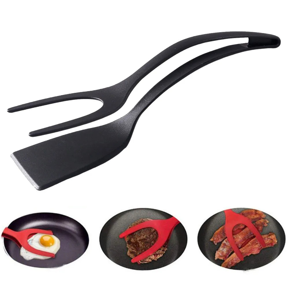 2-in-1 Spatelzange für Eier
