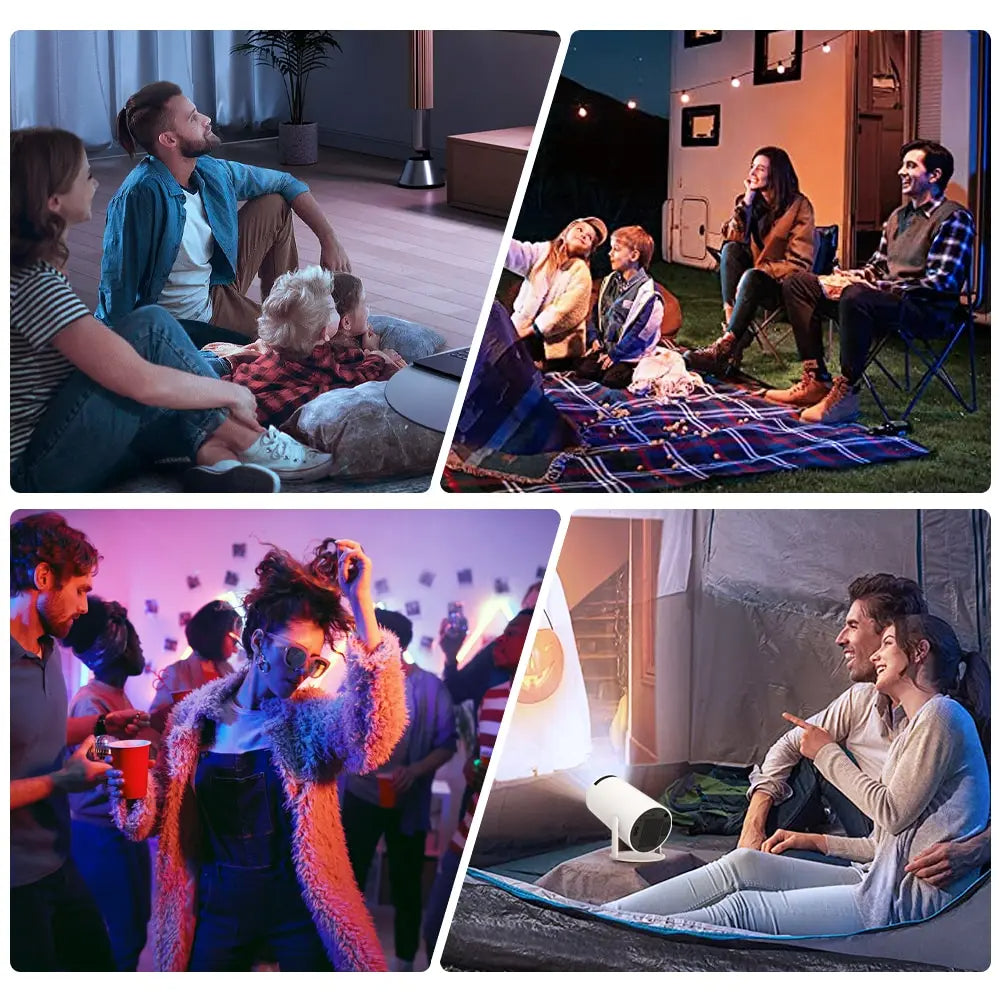 HY300 Mini Projektor mit Android 11, WLAN & Bluetooth