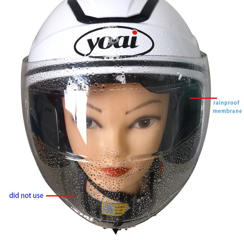 Antibeschlagfolie und Regenschutzfolie für Motorradhelme