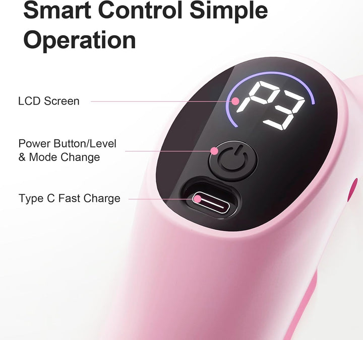 Elektrischer Faszien Ring mit Vibration – Hands-Free Massagegerät