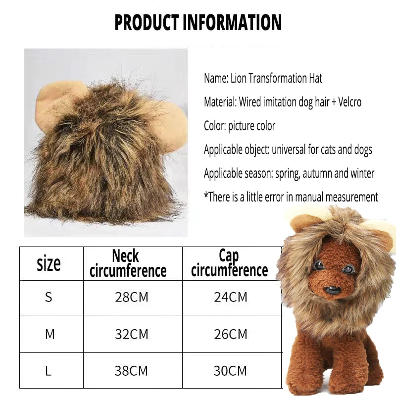 Löwenmähne für Katzen & kleine Hunde