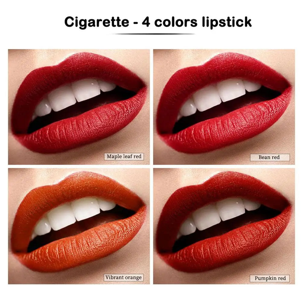 4-teiliges Lippenstift-Set im Etui – Matte Farben