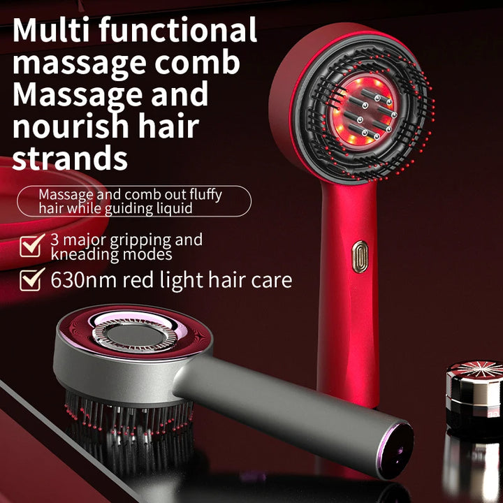 Elektrisches Kopfhaut-Massagegerät mit Rotlicht-Funktion