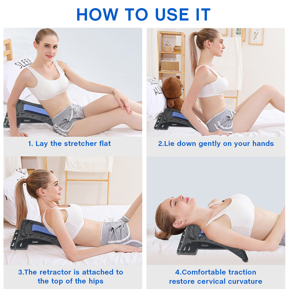 Rückenstreckhilfe mit Magnet- & Akupressurpunkten