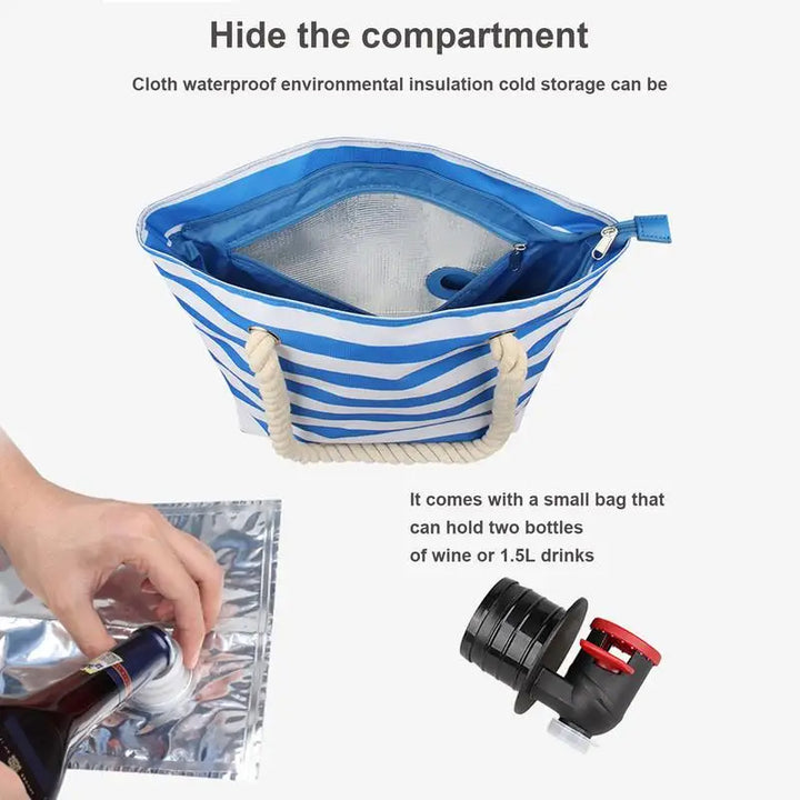 Isolierte Tragetasche mit Getränkespender