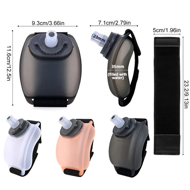 Sport-Wasserflasche fürs Handgelenk