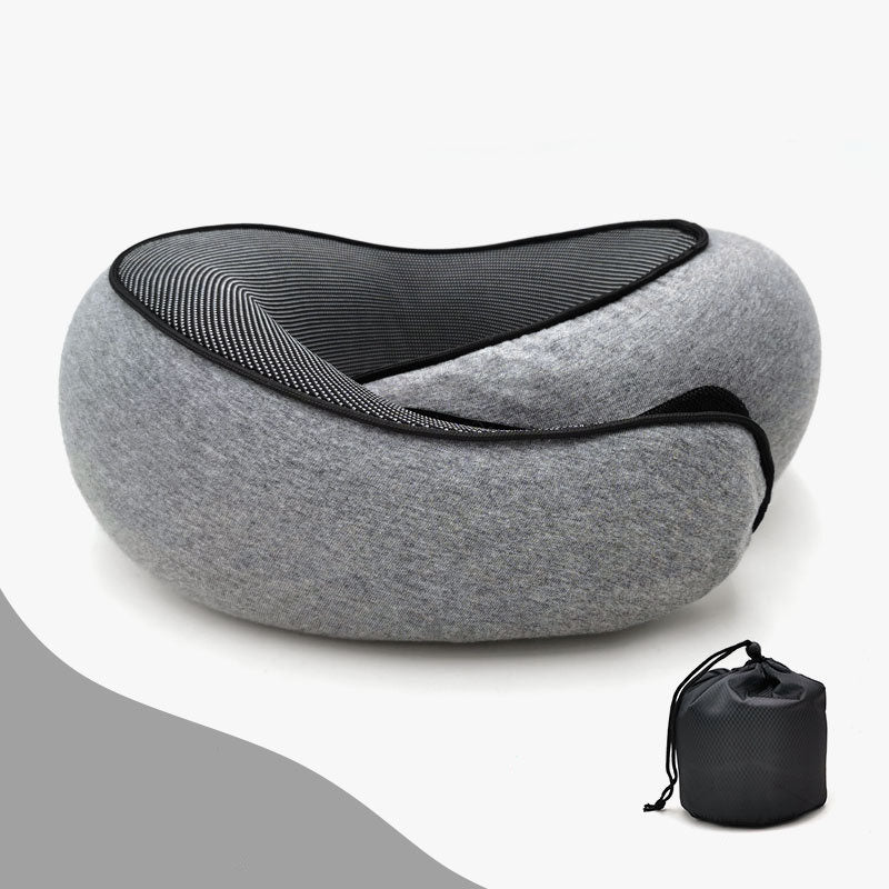 Memory Foam Nackenkissen mit 360° Support – Kompakt & Reisebereit