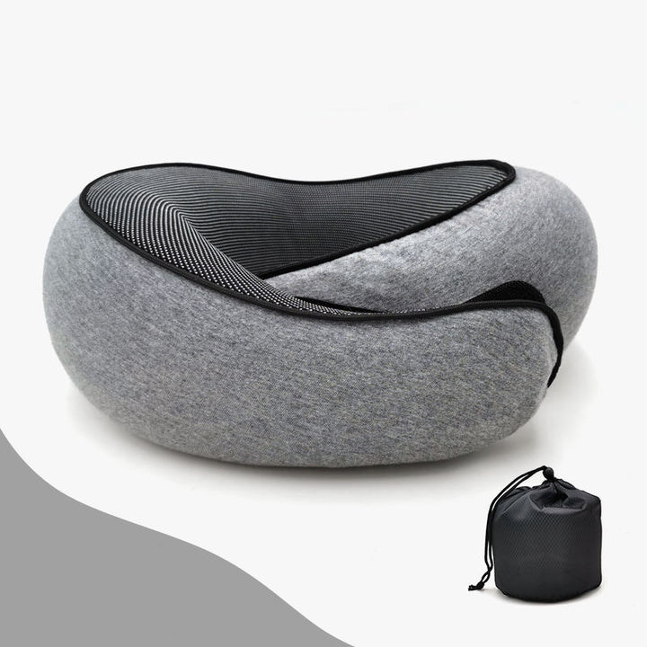 Memory Foam Nackenkissen mit 360° Support – Kompakt & Reisebereit