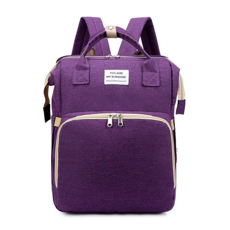 Baby-Windelrucksack mit integriertem Babybett