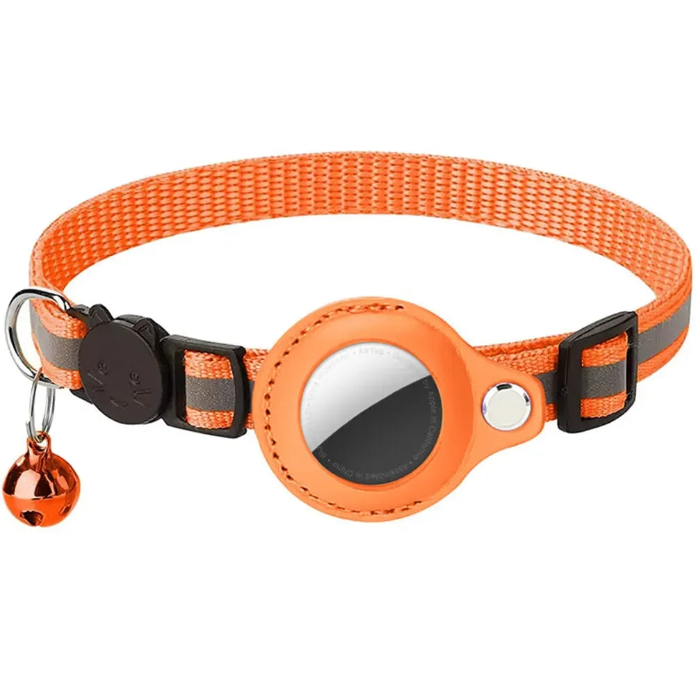Reflektierendes Katzenhalsband mit Apple AirTag-Halter – Sicherheit & Tracking