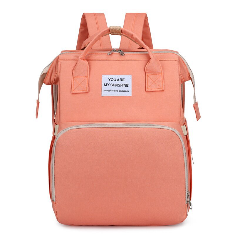 Baby-Windelrucksack mit integriertem Babybett